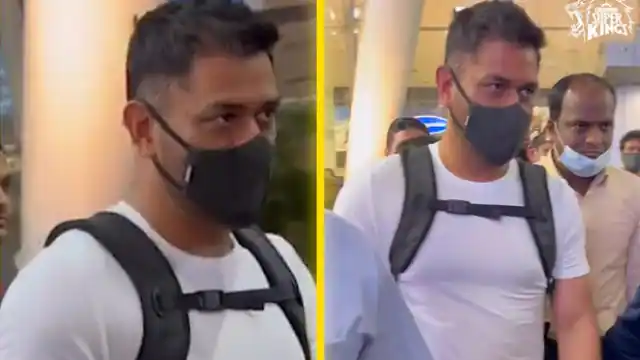 महेंद्र सिंह धोनी चेन्नई एयरपोर्ट पर आए नजर