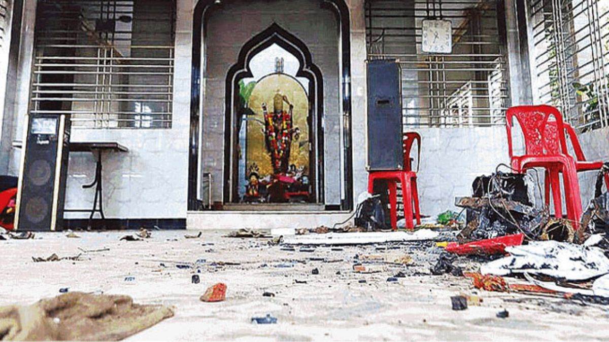 बांग्लादेश में हिन्दू मंदिर पर हमला