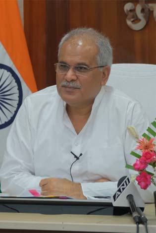 मुख्यमंत्री बघेल पांच दिन रहेंगे प्रदेश से बाहर