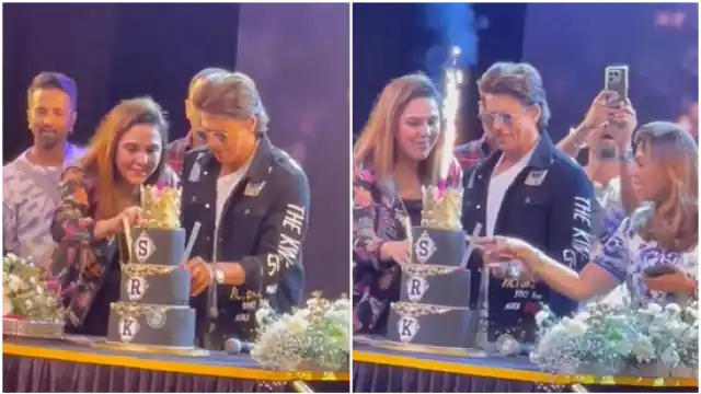 शाहरुख खान ने धूमधाम से मनाया अपना जन्मदिन, फैन्स की मौजूदगी में काटा केक