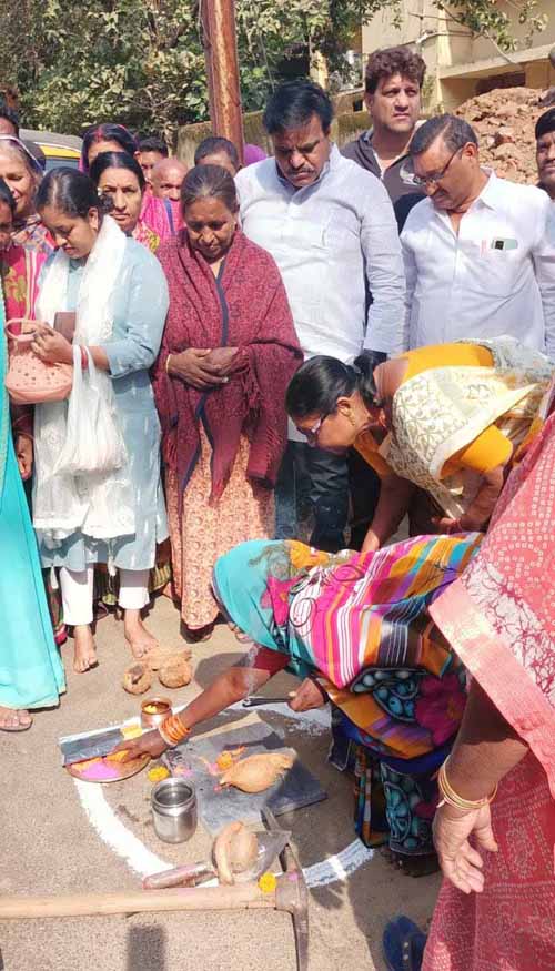 सभापति दुबे ने किया हमर अस्पताल का भूमिपूजन