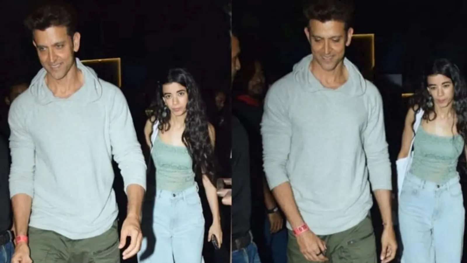 गर्लफ्रेंड के साथ स्पॉट हुए ऋतिक रोशन:सबा आजाद के EX बॉयफ्रेंड को लगाया गले