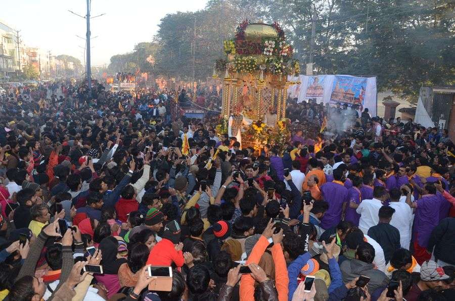 ऐसा है रणजीत हनुमान की प्रभात फेरी का मैनेजमेंट:रथ खींचने, सोशल मीडिया, भोजन, सुरक्षा, महिला वाहिनी सबकी टीम अलग