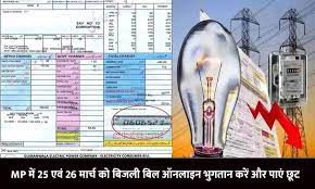 25 एवं 26 मार्च को बिजली बिल भुगतान केन्द्र खुलेंगे