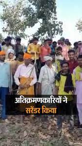 बुरहानपुर के जंगल में कब्जा जमाने वालों का सरेंडर