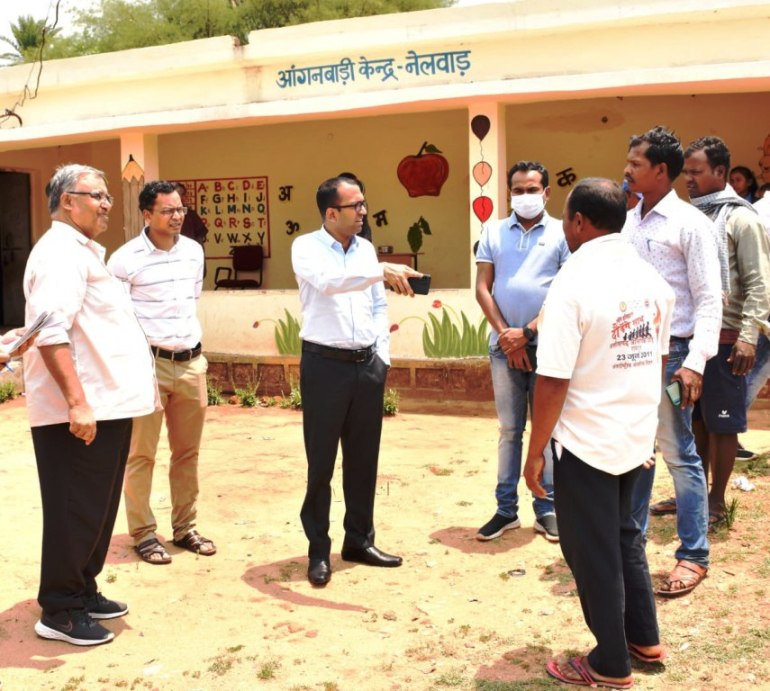 कलेक्टर ने विभिन्न निर्माण कार्य व हेल्थ एंड वेलनेस सेंटर का किया निरीक्षण