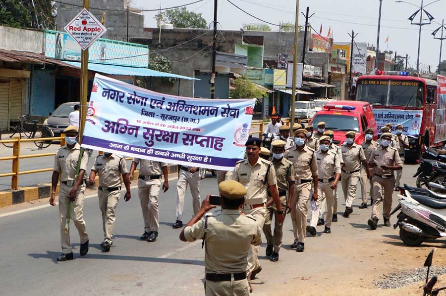 अग्निशमन विभाग ने निकाली जन-जागरूकता रैली