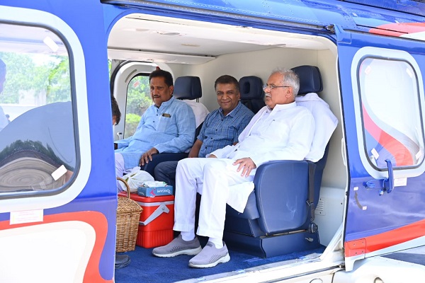 भेंट मुलाक़ात: सीएम बघेल भाटापारा विधानसभा रवाना