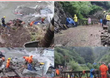 Uttarakhand: बुजुर्ग का अभी तक नहीं चल सका पता, तस्वीर बयां कर रहे दबे मकान