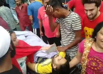 A young man was shot