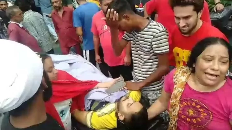 A young man was shot