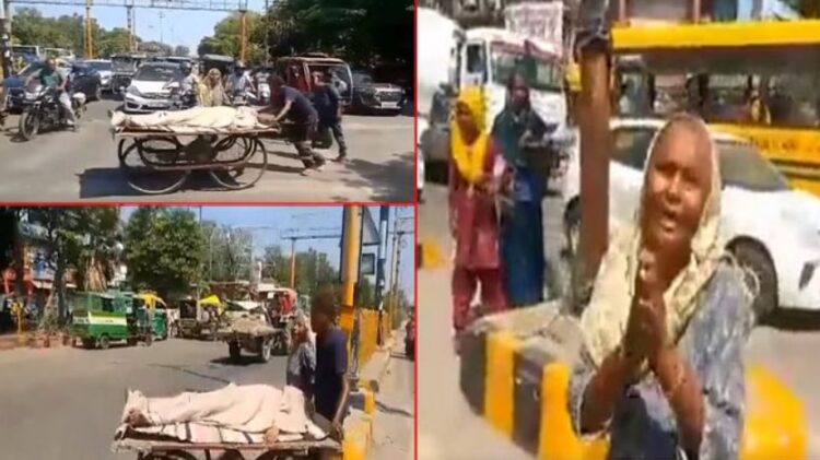 बेटे की लाश को ठेले पर लिए घूमती रही महिला, चौकी इंचार्ज ने करवाया अंतिम संस्कार; जानें पूरा मामला