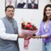 सीएम धामी से अभिनेत्री कृति सेनन ने की मुलाकात, दून में हो रही ‘दो पत्ती’ की शूटिंग
