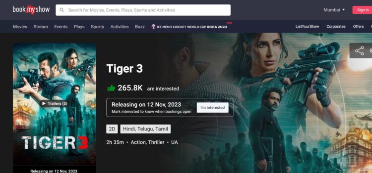 Tiger 3 देखने में बड़ी संख्या में लोगों ने दिखाई दिलचस्पी, 100 करोड़ की ओपनिंग के लिए तैयार है फिल्म?