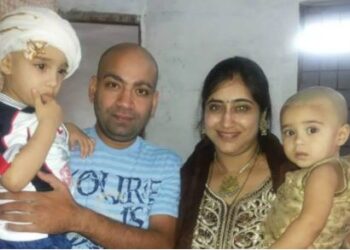 बच्चे चीखते रहे पापा छोड़ दो, लखनऊ के व्यापारी ने पत्नी को चाकू से मार डाला