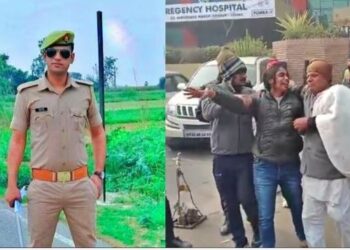 कन्नौज फायरिंग मामला : शहीद सिपाही को मंगेतर ने दिया कंधा, बोली- सचिन की विधवा बनकर गुजारेगी जिंदगी