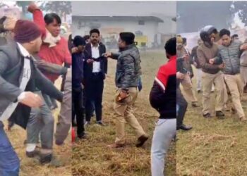 पिट गए दारोगा जी! कलेक्ट्रेट में वकीलों ने चौकी इंचार्ज को दौड़ा-दौड़ाकर पीटा- Video