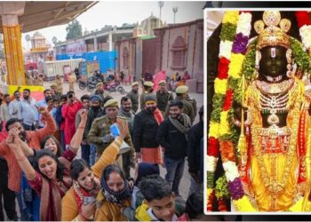 अयोध्या में बना रिकॉर्ड, पहले ही दिन पांच लाख भक्तों ने किए रामलला के दर्शन