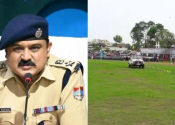 एसएसपी की जान लेने पर आमादा हुआ सिपाही : बिगुल से किया हमला, बाल-बाल बचे