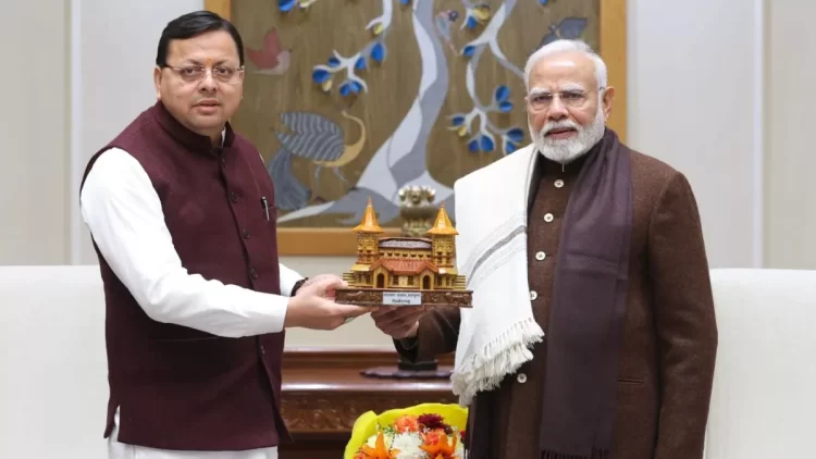 सीएम धामी ने पीएम मोदी से की मुलाकात, राष्ट्रीय खेलों के लिए किया आमंत्रित, विकास योजनाओं के लिए जताया आभार
