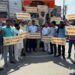 बढ़ती महंगाई के खिलाफ कांग्रेस का हल्ला बोल, केंद्र सरकार का फूंका पुतला